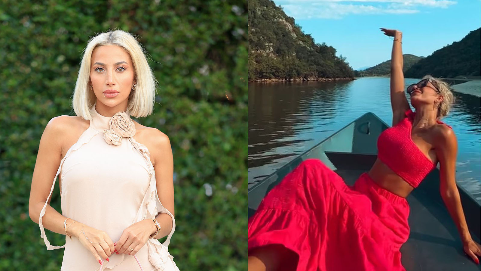 Model Roz swapped the Los Angeles heat for a summer spent in the Montenegrin countryside. (Getty Images/ Instagram)