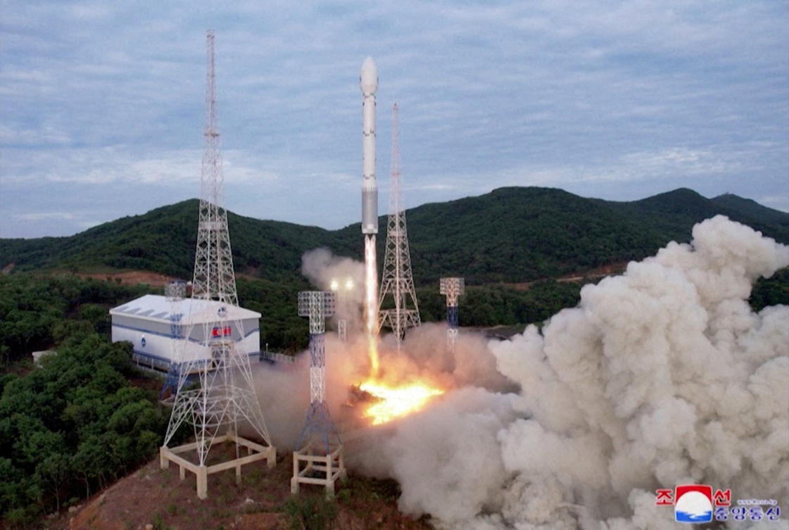 North Korea is planning to launch another satellite just three months after its first attempt to put a military eye in the sky failed, prompting condemnation from Tokyo and Seoul on Tuesday and demands to call it off. (KCNA via Reuters)