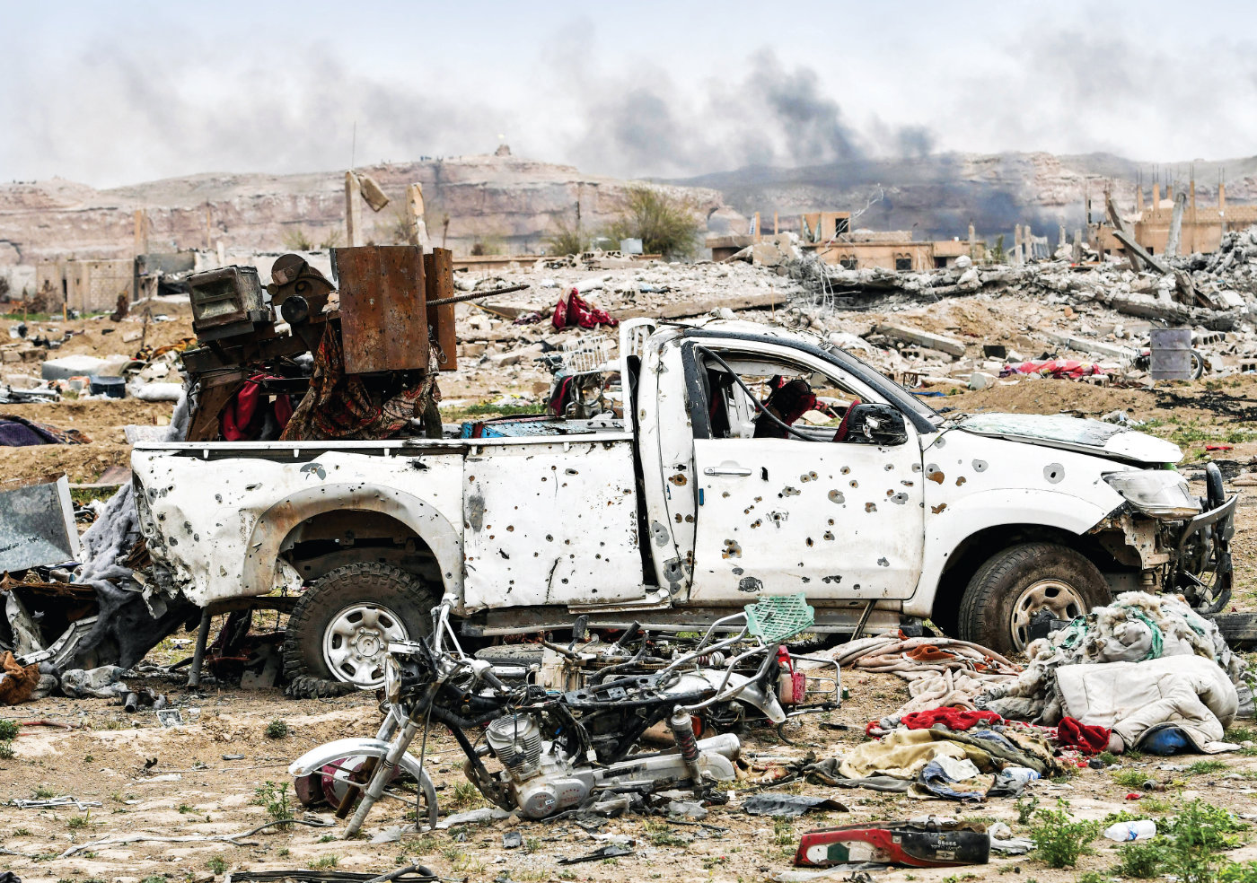 Despite their territorial the militants continue to threaten communities across Syria. (AP)