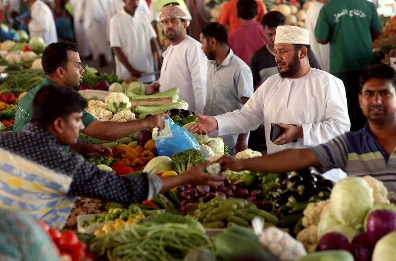 Prices for fruits and vegetables, as well as meat, decreased by 2.31 percent and 1.72 percent respectively. AFP