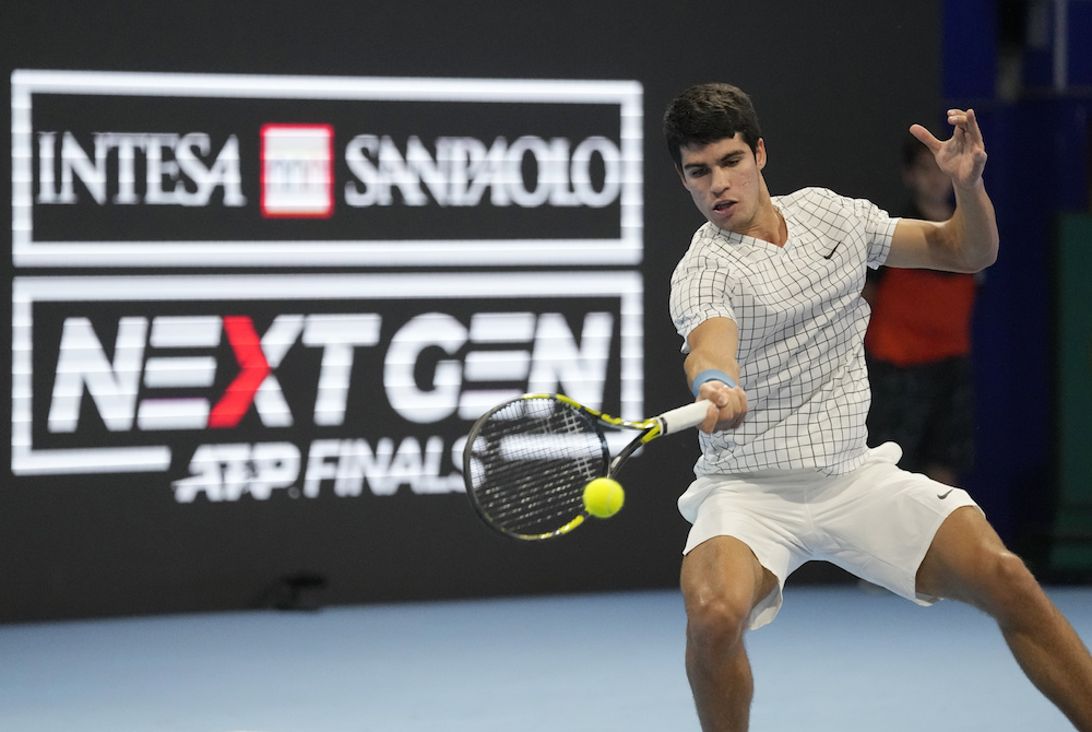 Saudi Arabia will host the men’s tennis tour’s Next Gen ATP Finals in Jedda through 2027 under an agreement announced Thursday, Aug. 24, 2023, the latest foray into sports by the Kingdom. (AP)