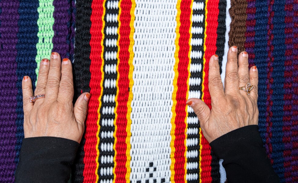 Sadu refers to the method of weaving horizontally. (Supplied)