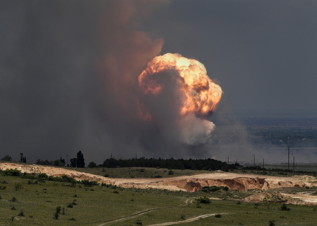 Crimea, annexed by Russia in 2014, has been targeted by Kyiv throughout Moscow’s Ukraine offensive. (File/AFP)