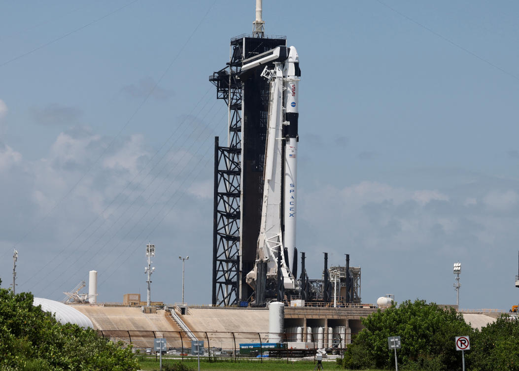 The lift-off from Launch Complex 39A at NASA’s Kennedy Space Center in Florida was postponed, with a backup opportunity at 3:04 a.m. (07:04 GMT) on Sunday. (Reuters)