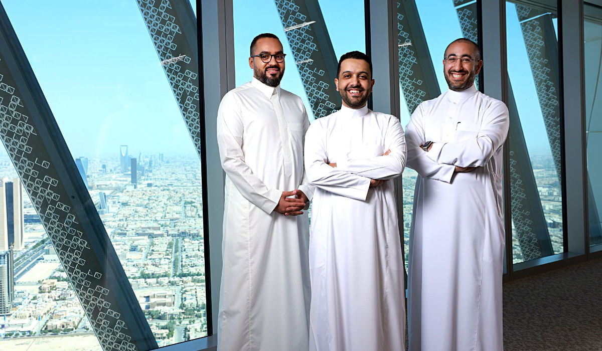 FlyAkeed senior officials Tariq Kawari, customer success director; Bassam Almohammadi, founder and CEO; and Khalid Alhokail, chief technology officer. (Supplied)