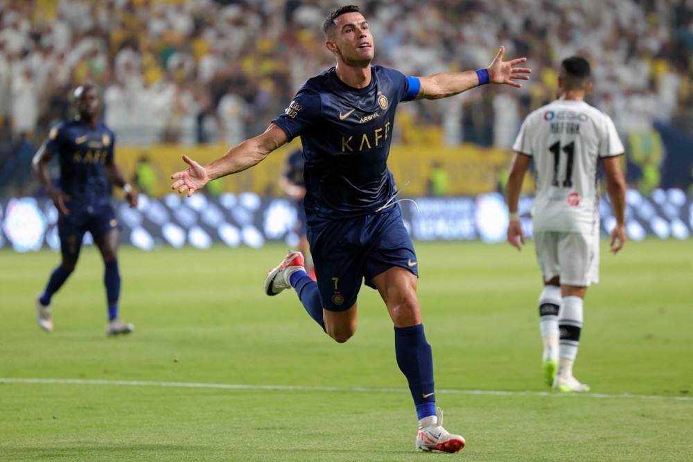 Ronaldo scored two goals. (AFP)