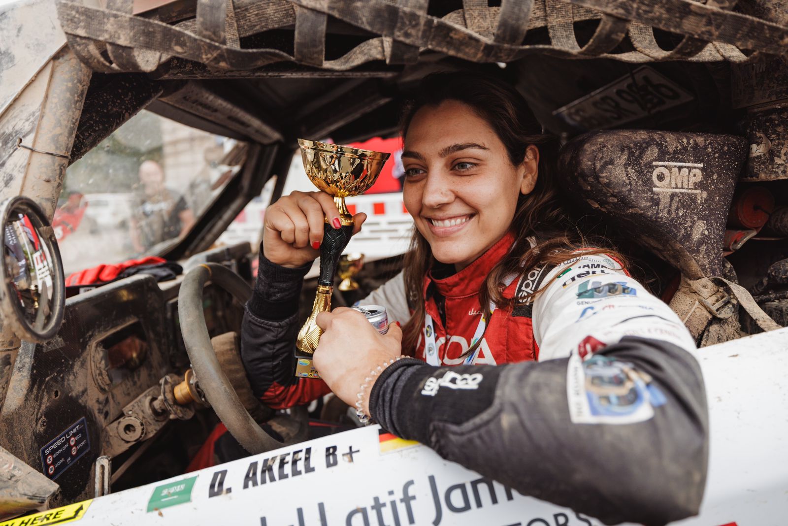 Dania Akeel comes third in World Cup for the Desert Rally Championship