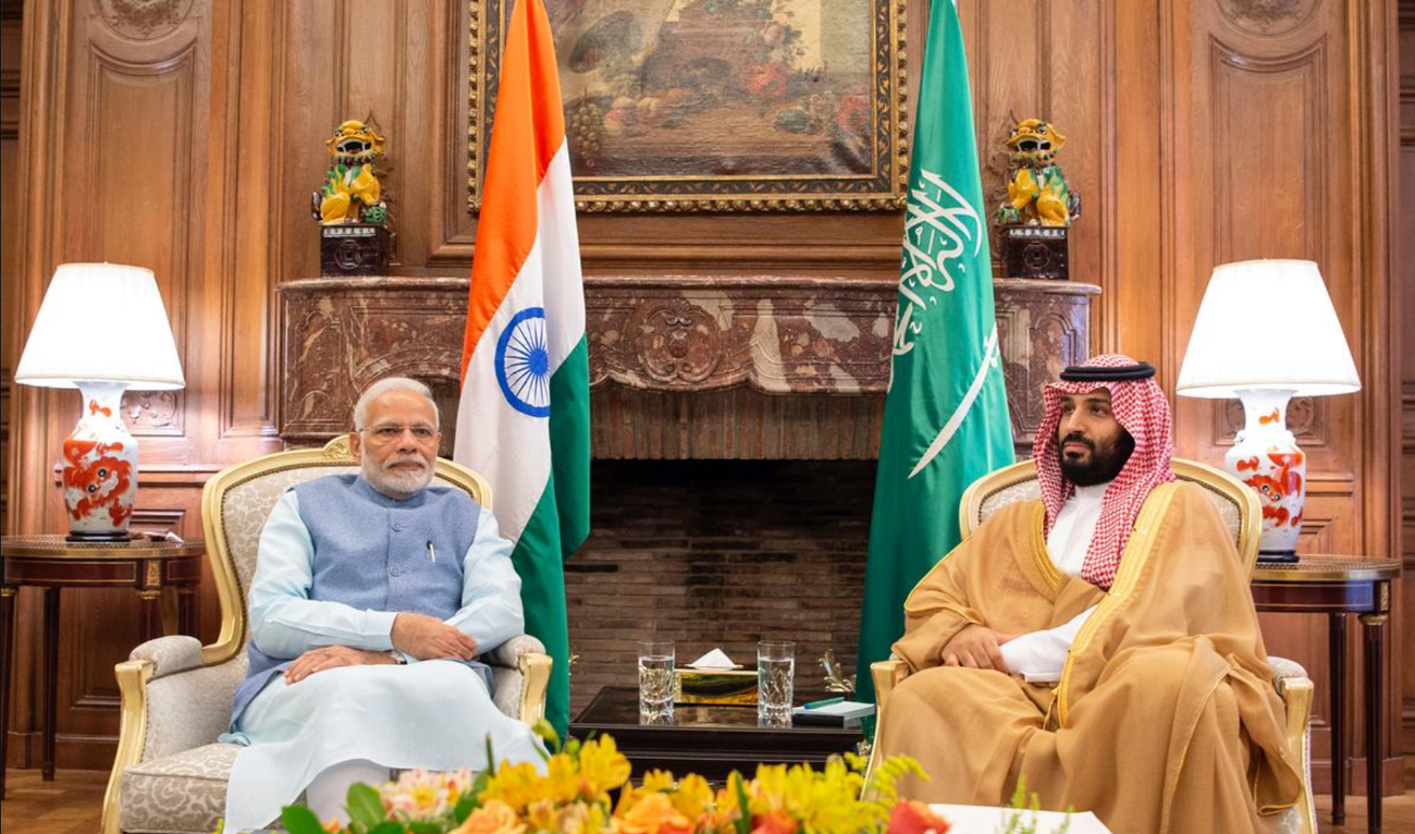 Saudi Arabia’s Crown Prince Mohammed bin Salman with India’s Prime Minister Narendra Modi in Buenos Aires. (Reuters)