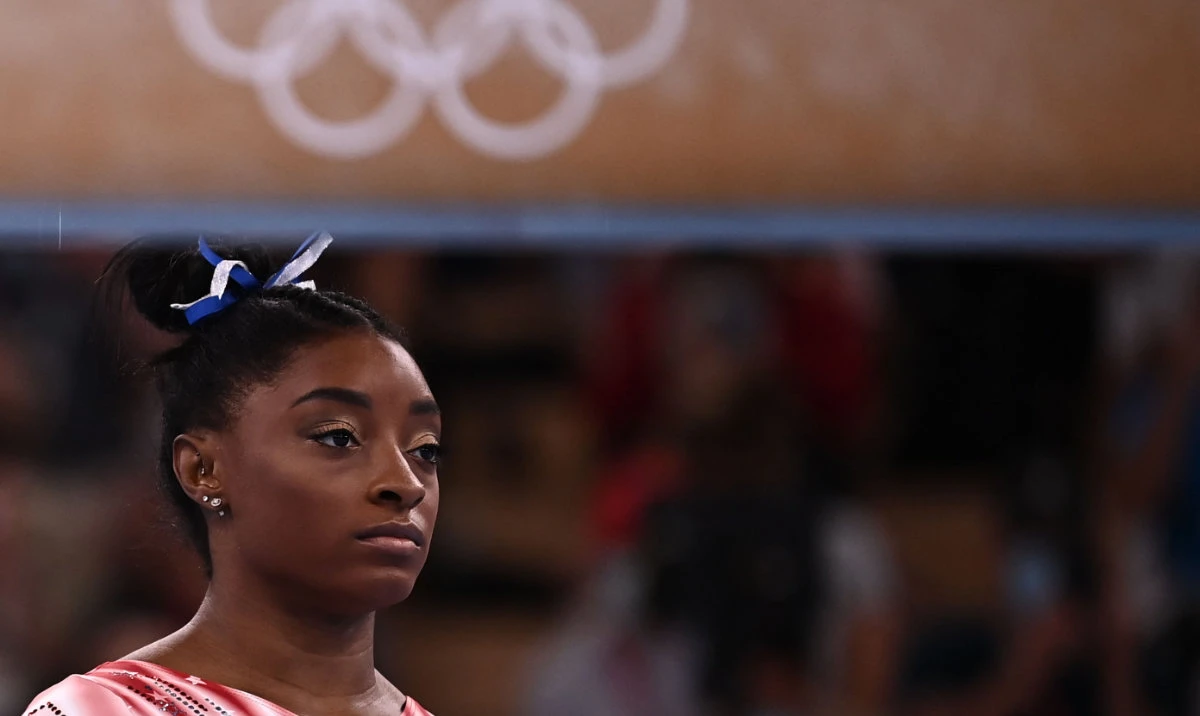 World gymnastics superstar Simone Biles, who has not competed since the Tokyo Olympics in 2021, makes her return on Aug. 5, 2023 at the US Classic in Chicago, a possible first stop on the road to the Paris Olympics. (AFP)