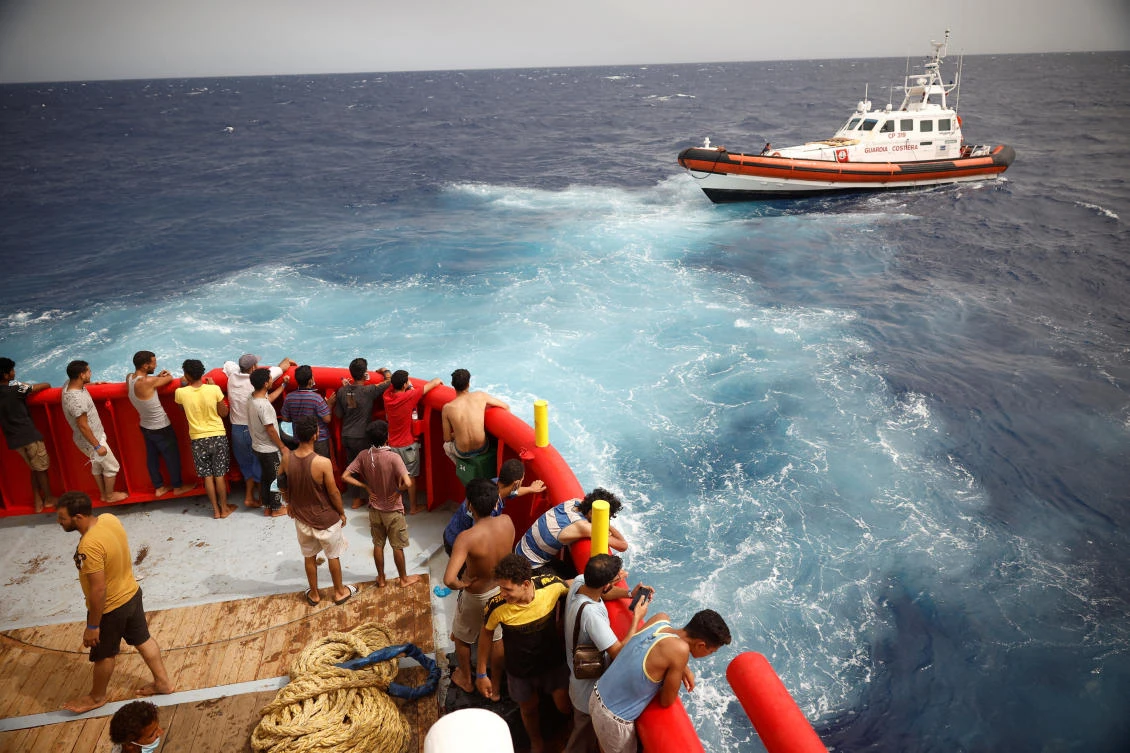 Italy’s coast guard on Saturday found one person dead following a migrant shipwreck off the southern Italian island of Lampedusa, as searches were still ongoing for two people said to be missing. (Reuters/File)