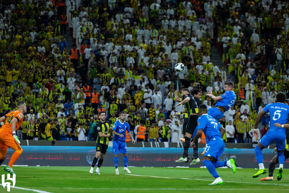 Al-Hilal defeated Al-Ittihad 3-1 in the quarterfinals of the King Salman Cup on Saturday. (Twitter: @Alhilal_EN)
