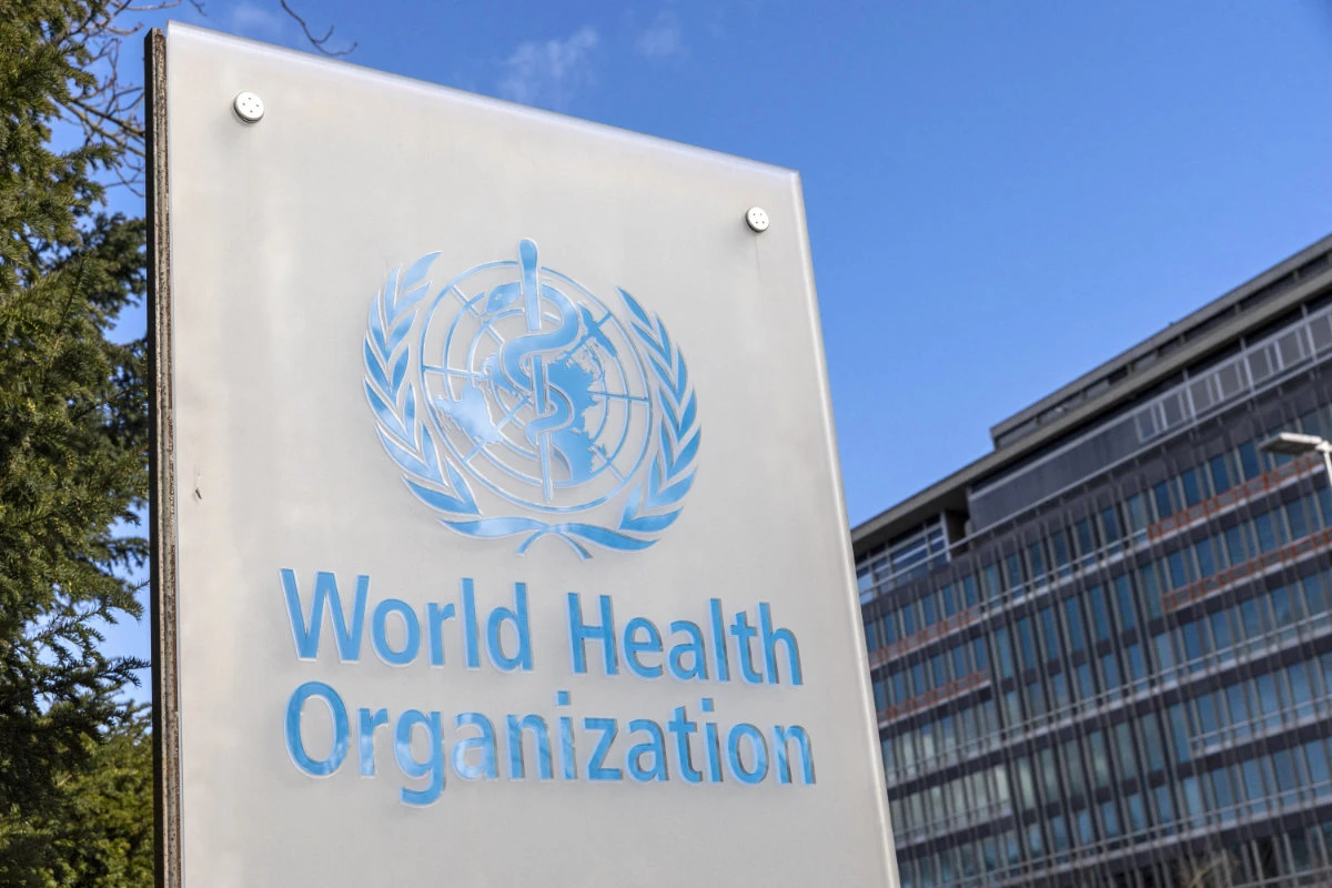 The World Health Organisation (WHO) logo is seen near its headquarters in Geneva, Switzerland, February 2, 2023. (REUTERS)
