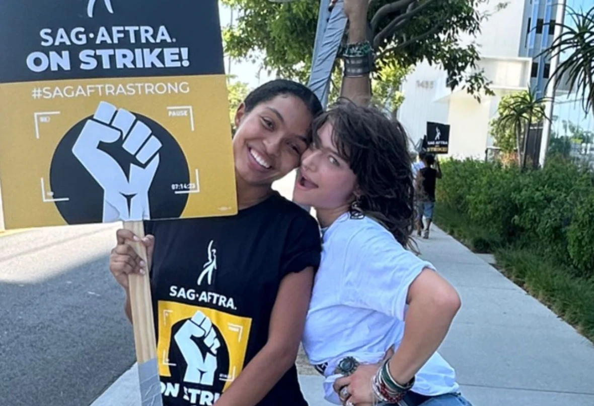 Shahidi (L) was joined by actress Odessa A’zion (R). (Instagram)