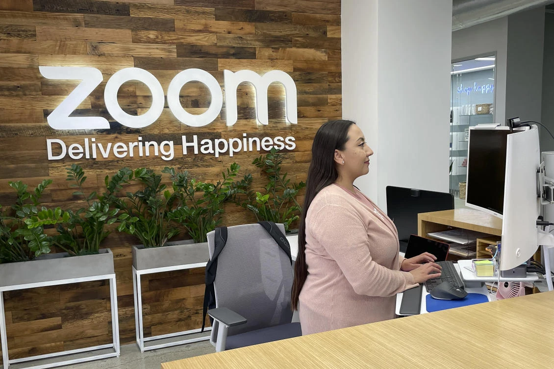 Zoom is asking employees who live within a 50-mile radius of its offices to work onsite two days a week. (AP)