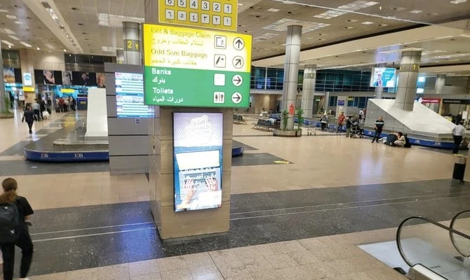 Cairo International Airport customs officers arrested two foreign passengers, from Lebanon and Spain, who had attempted to smuggle ivory and drugs, respectively, into the country. (Supplied)