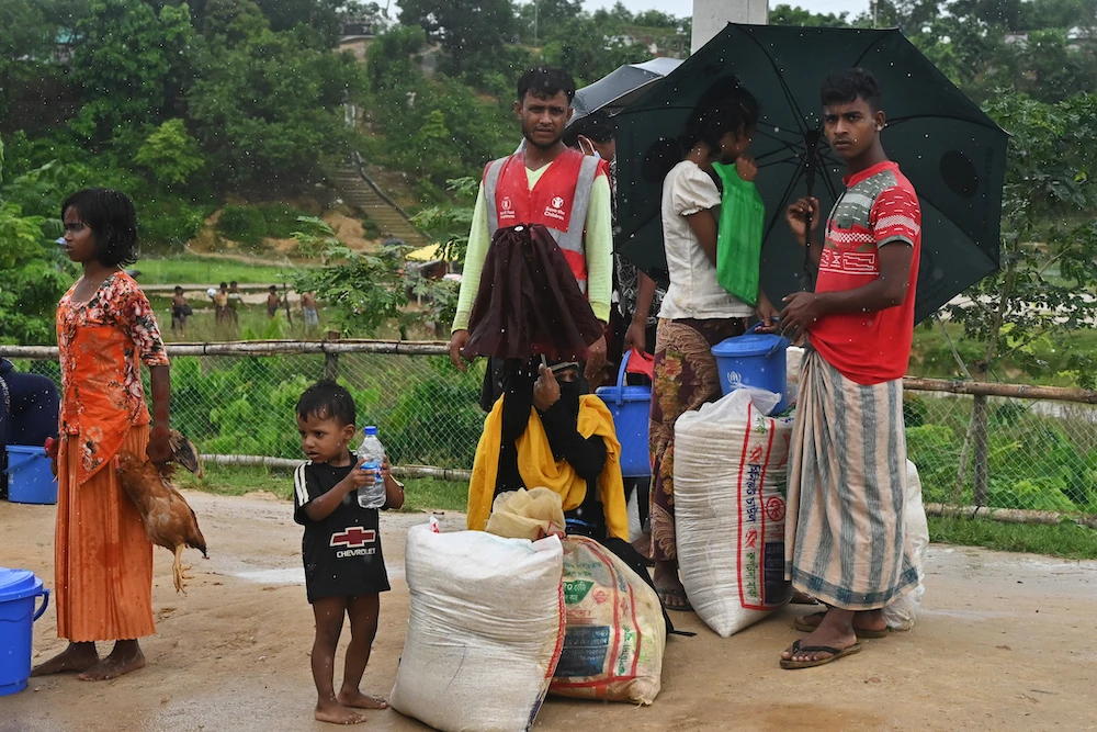 The World Food Programme’s aid for the Rohingya refugees in Bangladesh has been cut to $8 per month, or 27 cents a day. (AFP file photo)
