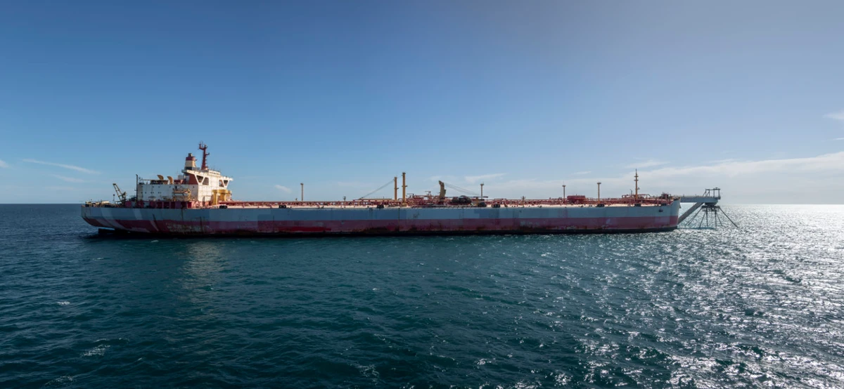 The FSO Safer held more than 1.14 million barrels of oil — four times as much as was spilled in the 1989 Exxon Valdez disaster off Alaska — is a "ticking time bomb no more. Now that most of the oil has been transferred, the decaying vessel will be towed to a “green scrapping yard.” (AFP)