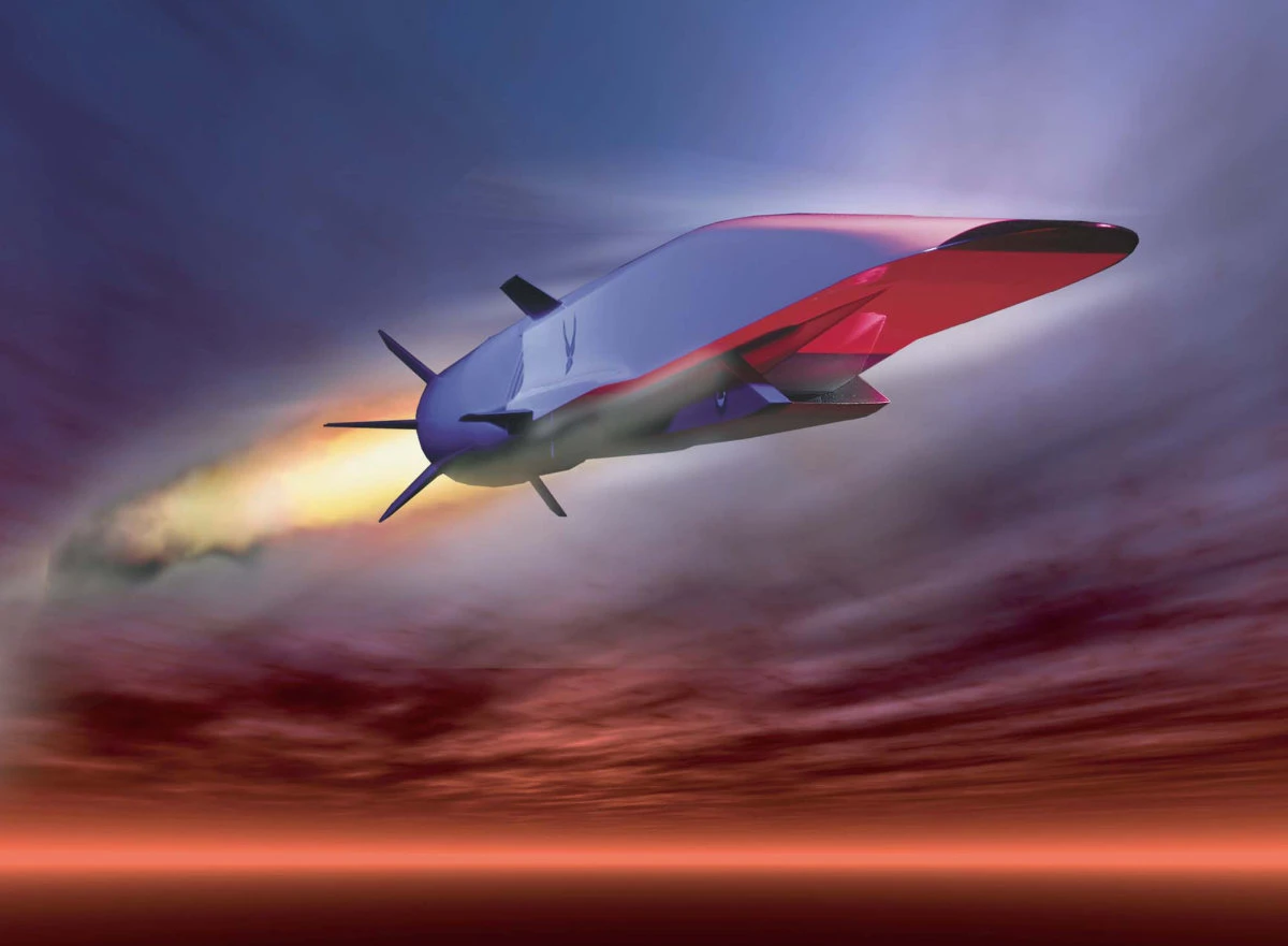 This undated photo illustration courtesy of the US Air Force shows the X-51A Waverider set to demonstrate hypersonic flight, powered by a Pratt & Whitney Rocketdyne SJY61 scramjet engine. (AFP)