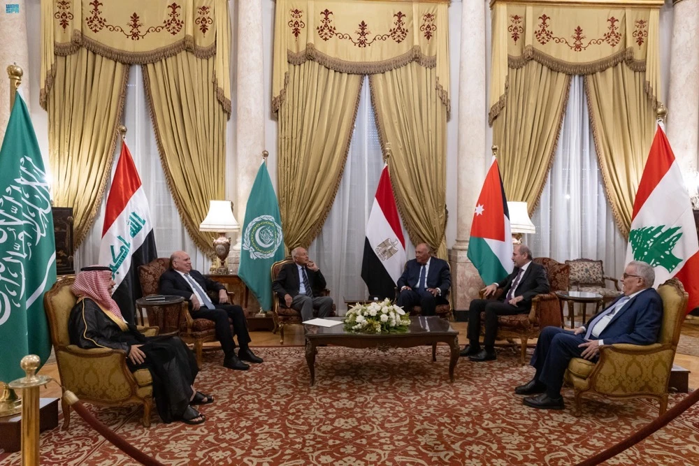 The ministers met in Cairo on Tuesday. (SPA)