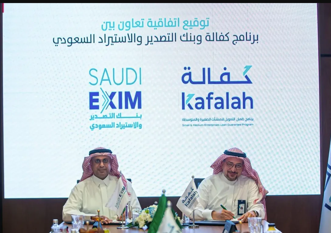 The agreement was signed by Executive Director of the Saudi Export-Import Bank, Saad Al-Khalab, and the CEO of the Kafala program, Humam Hashem. (SPA)