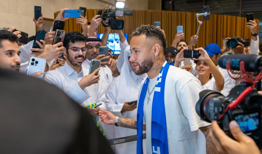 A rock star welcome will await him at the King Fahd International Stadium in Riyadh where he will be unveiled before thousands of fans on Saturday. (Al-Hilal)