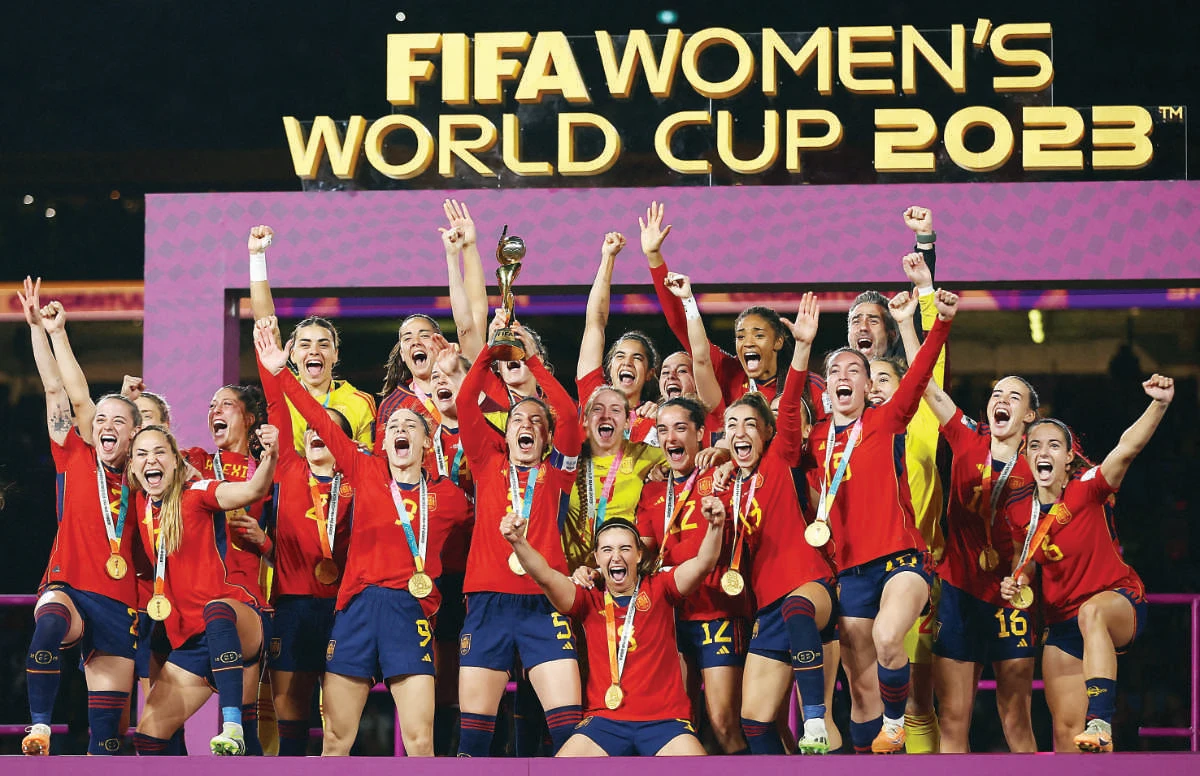 Spain are the fifth team to lift the World Cup since the tournament began in 1991, joining outgoing champions the US, Germany, Norway and Japan. (Reuters/AFP)