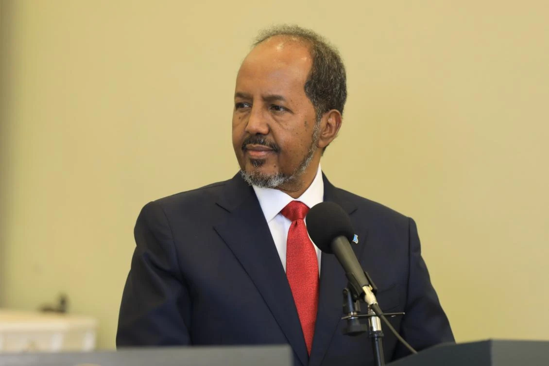 President Hassan Sheikh Mohamud has vowed to rid the troubled Horn of Africa country of the jihadists. (AFP/File)