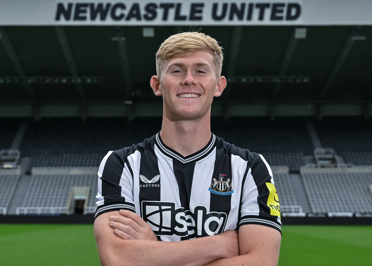 Lewis Hall joins on a loan deal that will be made permanent, for about $38million, if and when some easily attainable performance-related clauses are triggered. (Twitter/@NUFC)