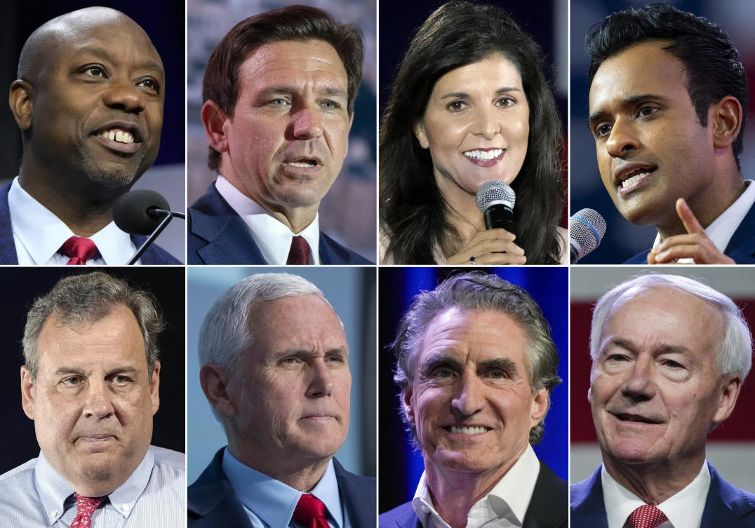 With Donald Trump absent, Republican rivals trade attacks at first 2024 debate