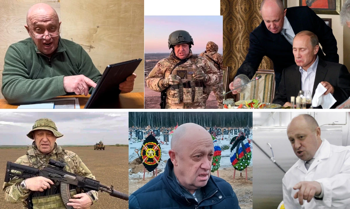 Billionaire Yevgeny Prigozhin was a man of many faces. He was an ex-convict, a crook, a mercenary, a killer, a warlord and had the reputation as "chef" for Russian President Vladimir Putin. (AP photos)