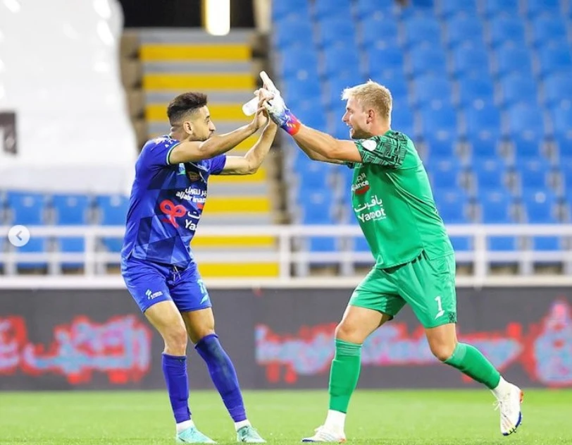 Jacob Rinne moved to Al-Fateh from Danish side Aalborg BK last summer for a new challenge and a welcome escape from the harsh Scandinavian climate. (Instagram/@jacobrinne)
