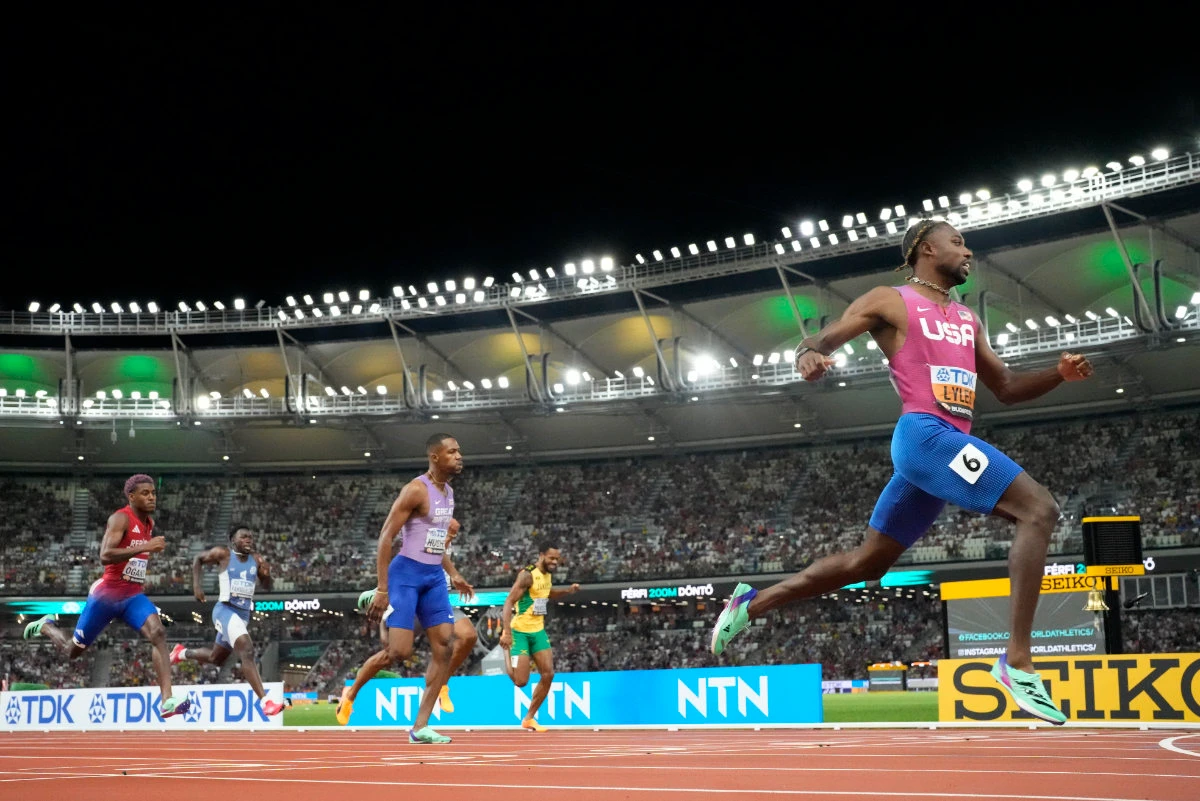 Lyles king of sprints, Jackson produces run for the ages in women’s 200m
