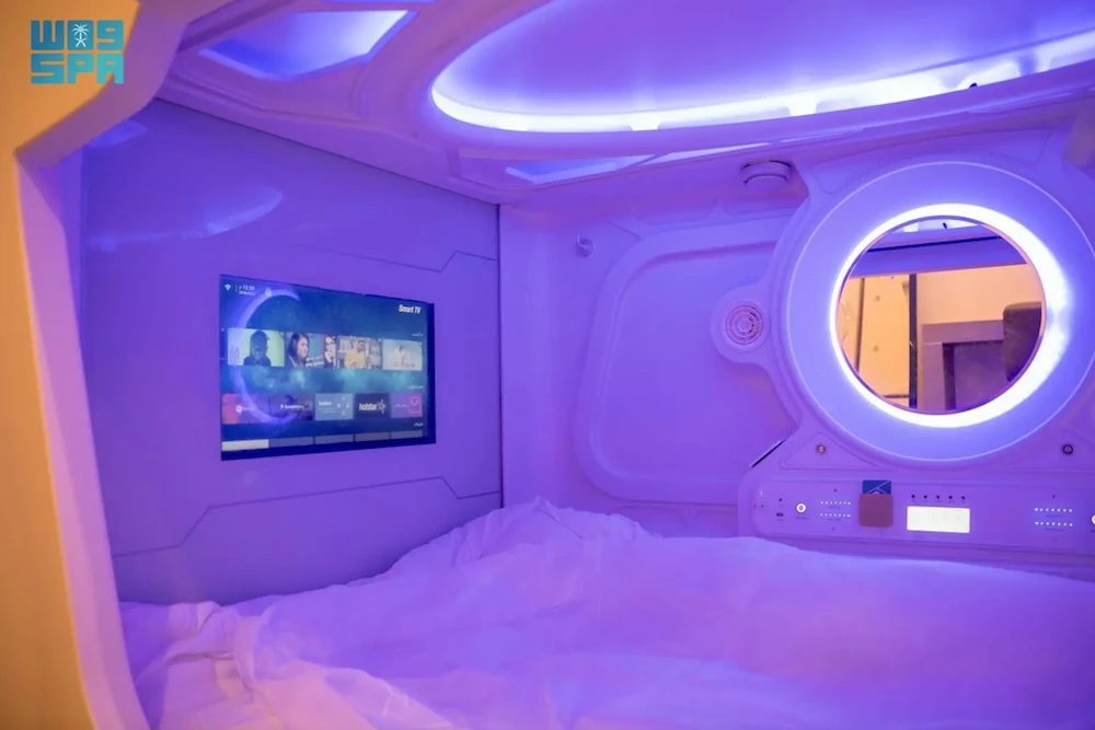 Sleeping pods at King Khalid International Airport in Riyadh. (SPA)