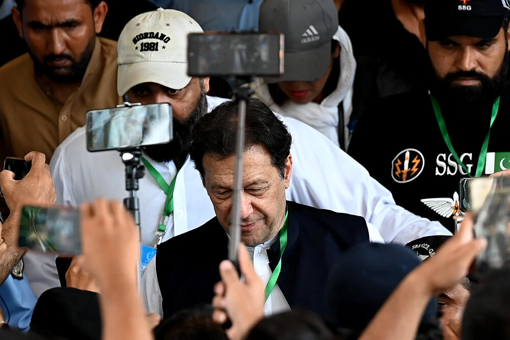 Ex-Pakistan PM Khan remains in jail for ‘cypher’ hearing after graft sentence suspended
