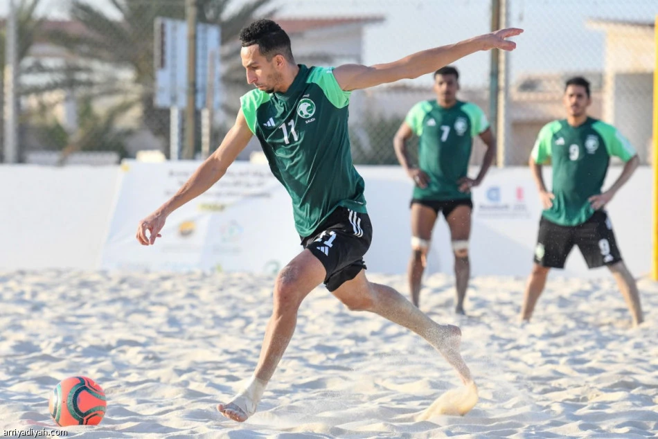 The Saudi beach football national team is now ranked 23rd in the world. (Arriyadiyah)