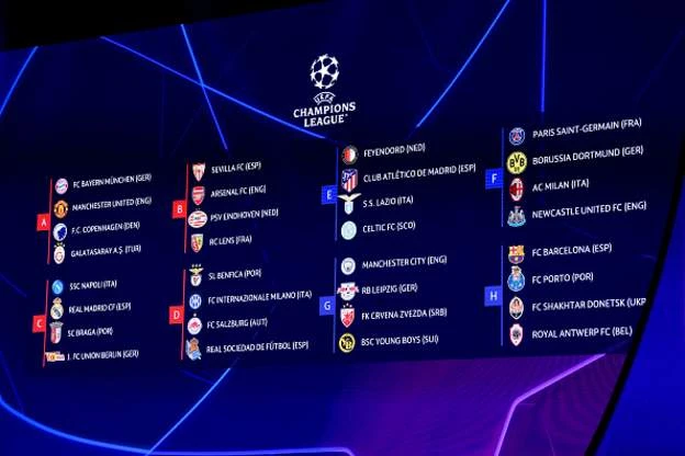 Newcastle United were handed a tough return to the UEFA Champions League group stage on Thursday as the Magpies were drawn against Paris Saint-Germain, seven-time champions AC Milan and 1997 winners Borussia Dortmund. (AFP)