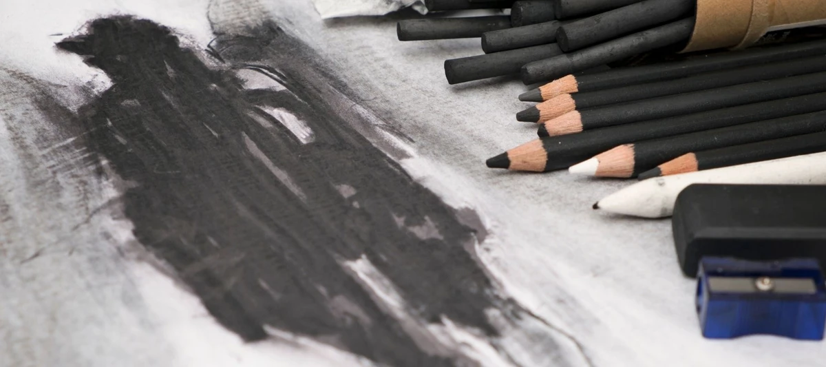Charcoal sketching