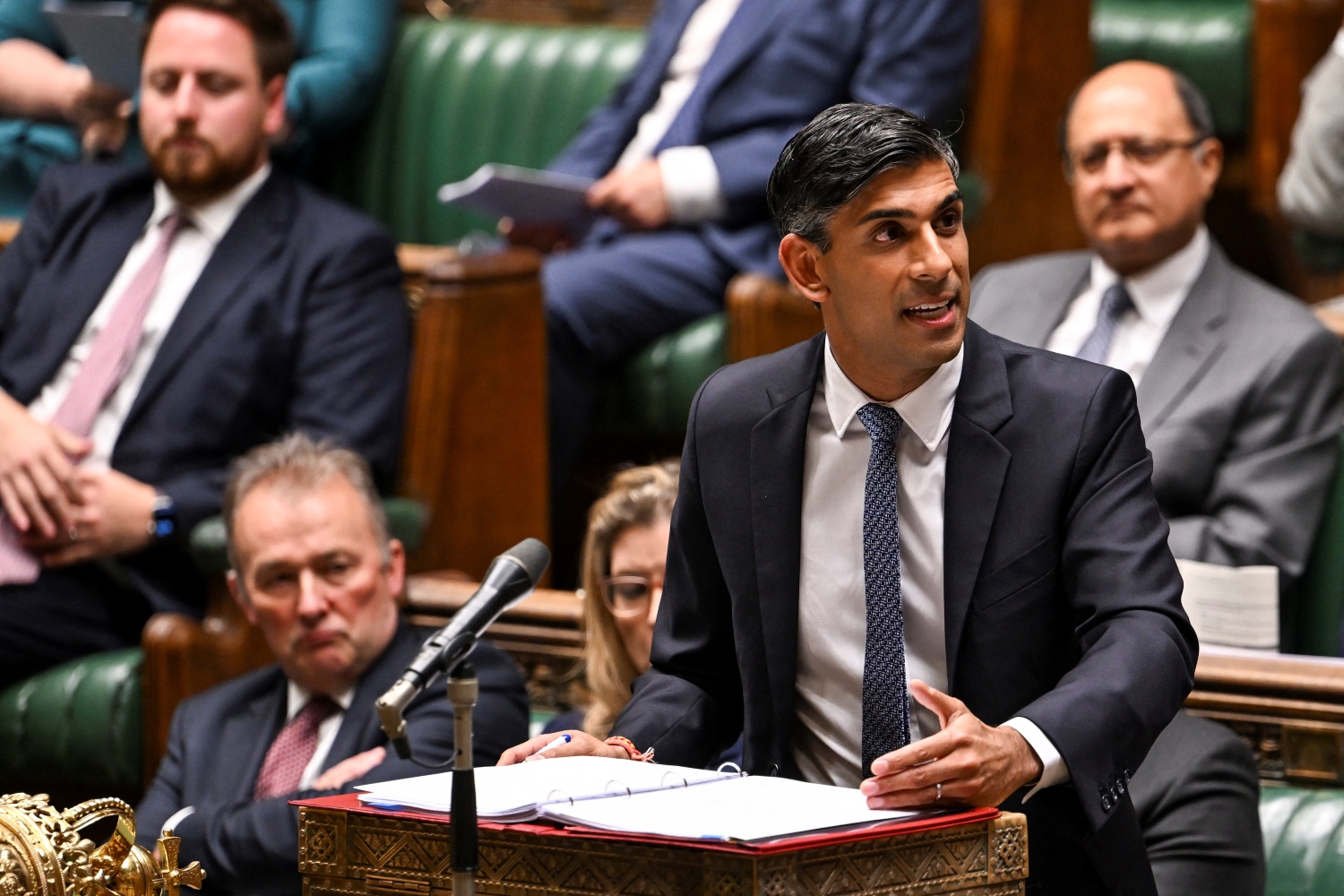 PM Rishi Sunak is seeking to reassess how the country will achieve its 2050 goal for reaching net-zero targets (File/AFP)