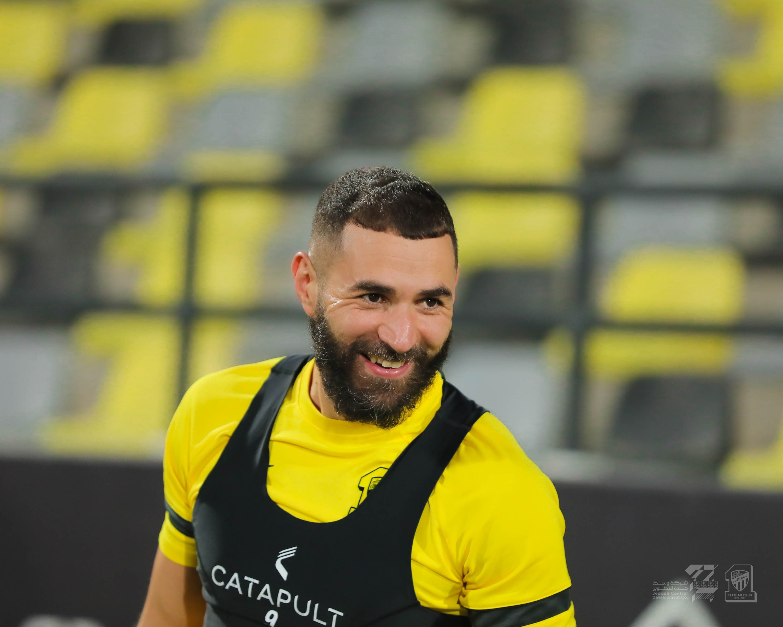 Ittihad fans will hope that Karim Benzema is fit to face Al-Hilal in the first Saudi Classico of the season. (Twitter/Ittihad_en)