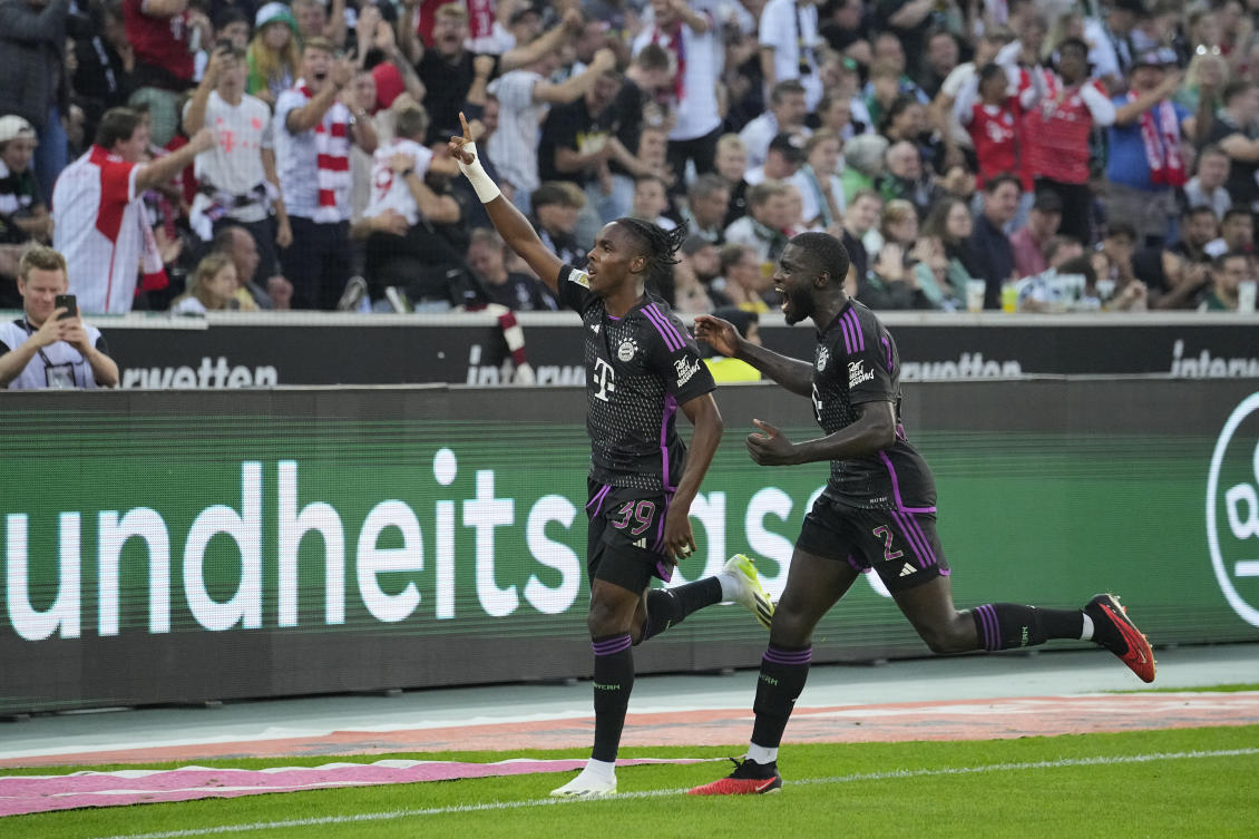 Late Tel goal takes Bayern past stubborn Gladbach