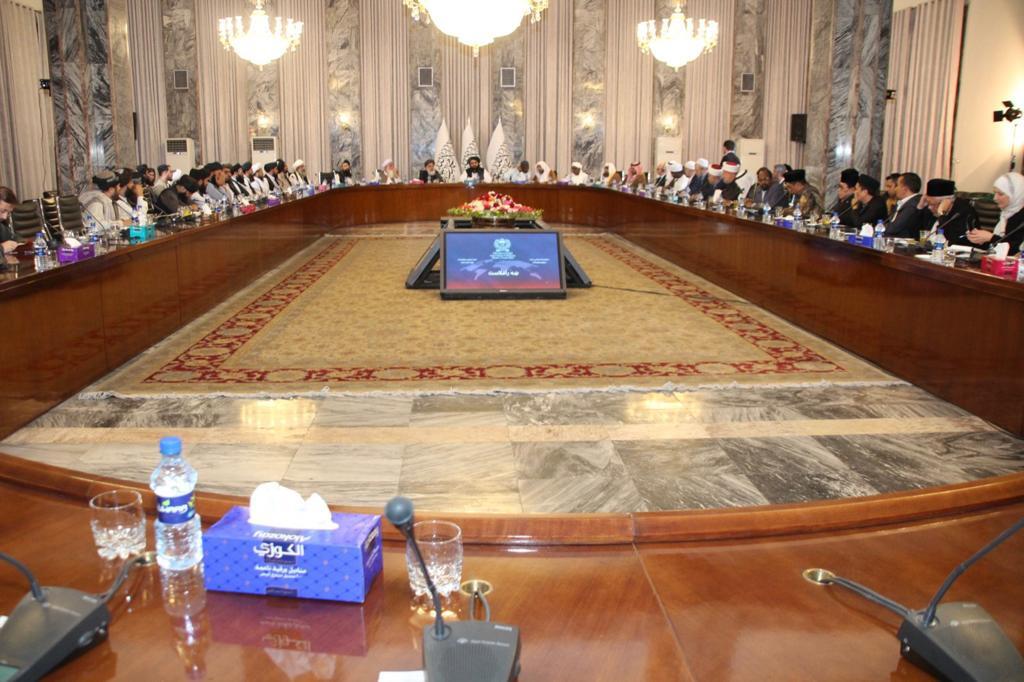 A delegation of Muslim scholars arrived in the Afghan capital, Kabul, for meetings with ministers and officials. (Twitter/@OIC_OCI)