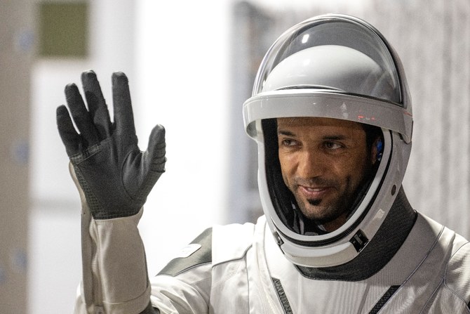 AlNeyadi, the first Arab astronaut deployed on a long-term space mission and the first to complete a spacewalk. (AFP)