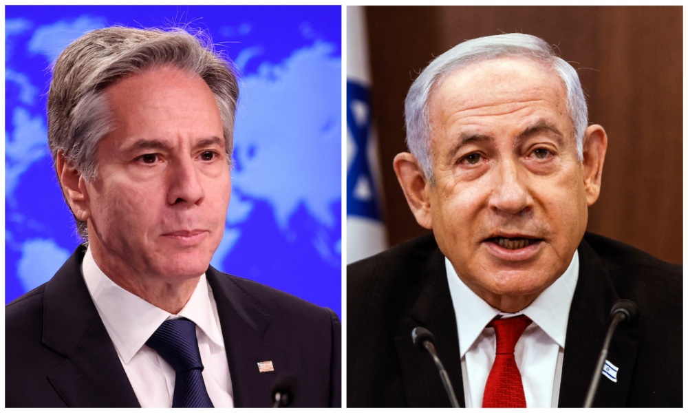 US Secretary of State Antony Blinken on Tuesday spoke with Israeli Prime Minister Benjamin Netanyahu. (File/AFP)