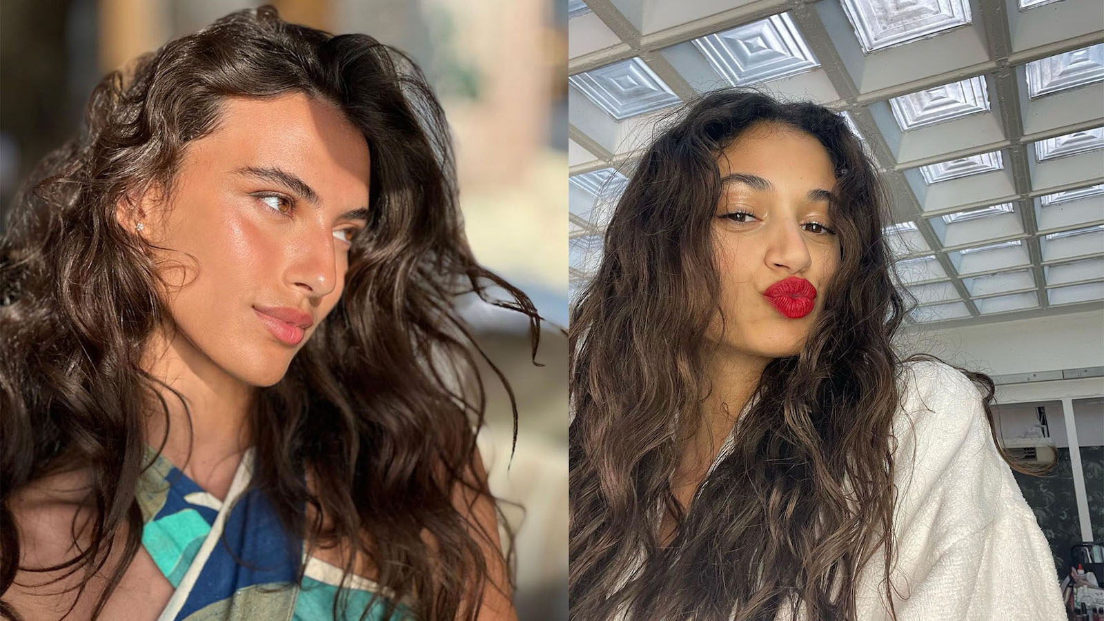 Models Amira Al-Zuhair, Malika El-Maslouhi walk for Brunello Cuccinelli
