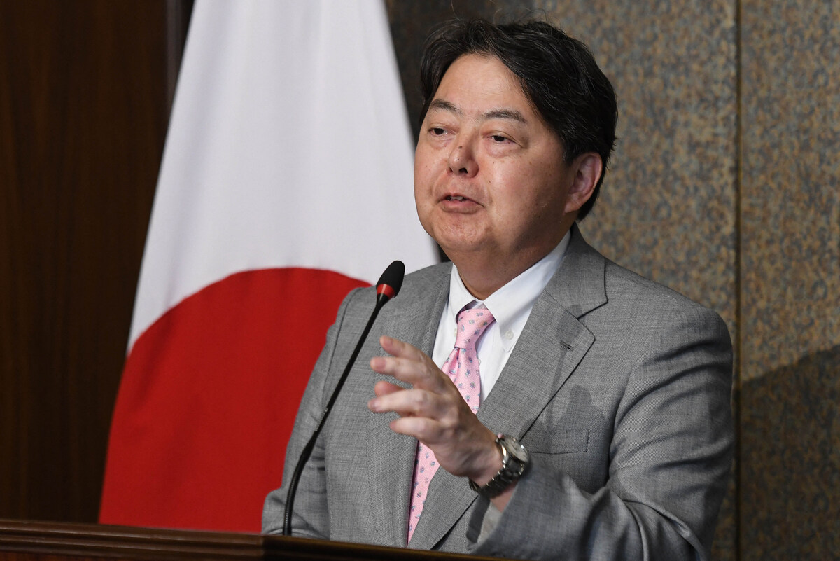 Japan's Foreign Minister Yoshimasa Hayashi said the meeting with the GCC foreign ministers will see an exchange of views on regional and world affairs (AFP)