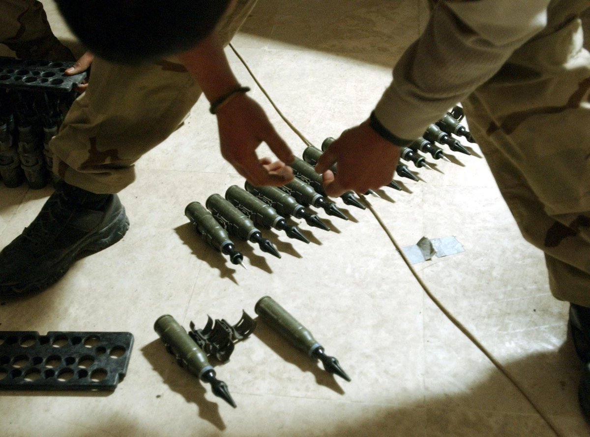 The use of depleted uranium munitions has been fiercely debated, with opponents saying there are dangerous health risks from ingesting or inhaling depleted uranium dust, including cancers and birth defects. (AFP/File)