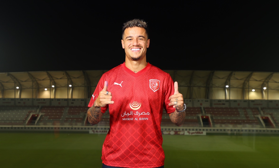 After spells with some of European soccer's biggest clubs, Philippe Coutinho joined Qatari team Al-Duhail on a season-long loan from Aston Villa on Friday. (X@DuhailSC)