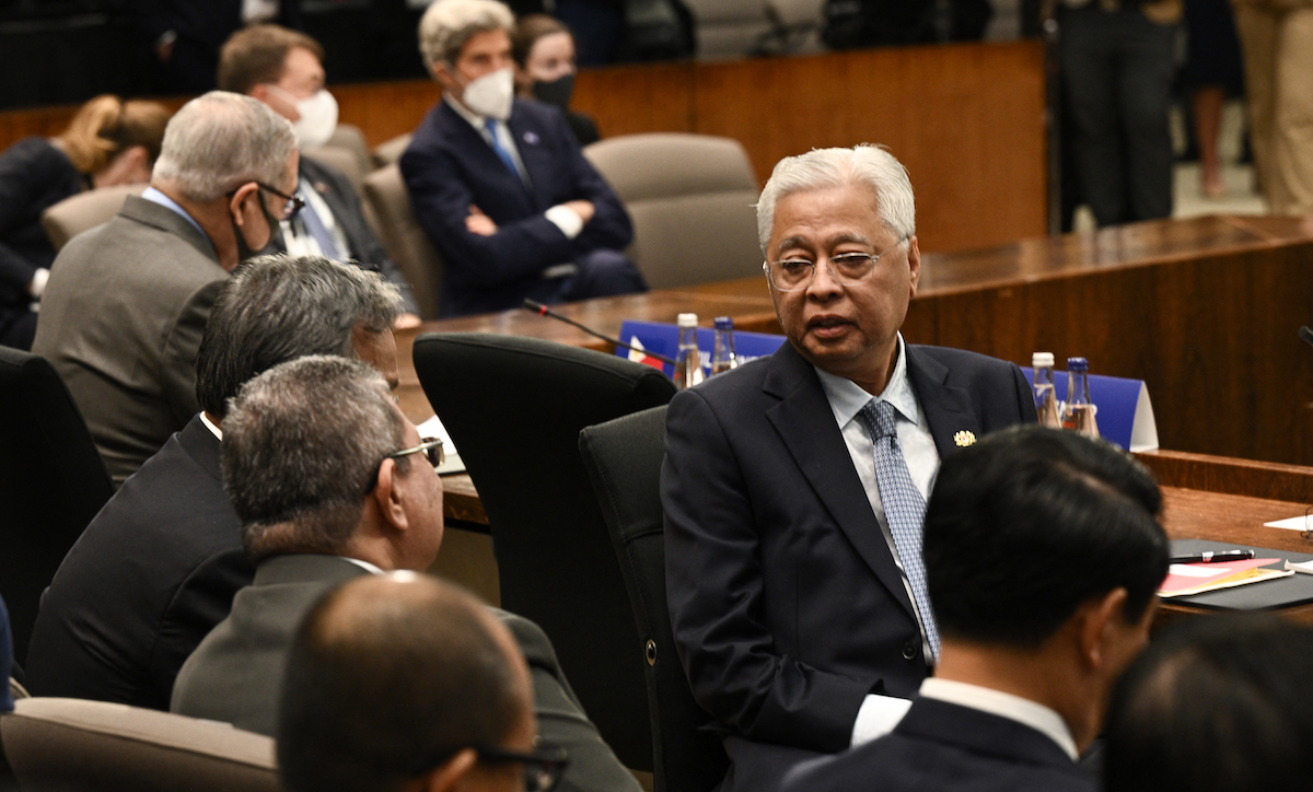 Dato’ Sri Ismail Sabri bin Yaakob, former prime minister of Malaysia, at the US-ASEAN Special Summit. (File/AFP)