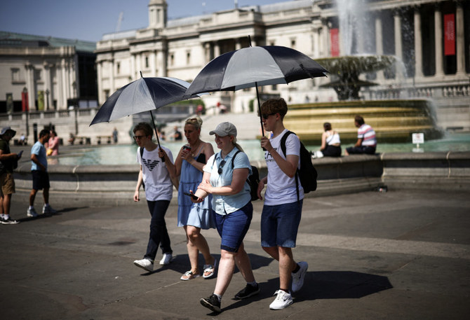 Britain recorded its hottest day of 2023 so far on Saturday, with provisional data showing a high of 33.2 degrees Celsius at London's Kew Gardens. (Reuters/File)