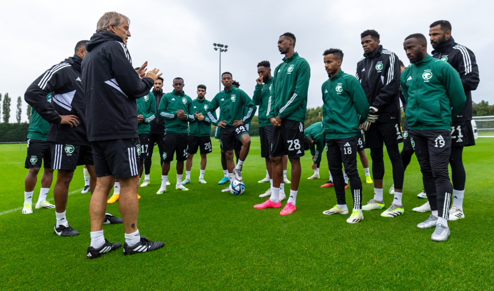 Saudi training session ahead of South Korea match. (Supplied)